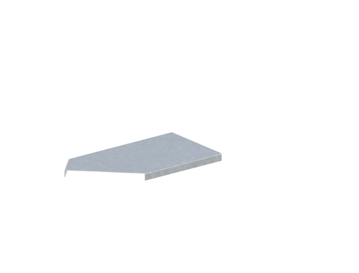 Крышка лотка монтажного углового 45 горизонтального ЛР45Г.150.15.296.1,5.4