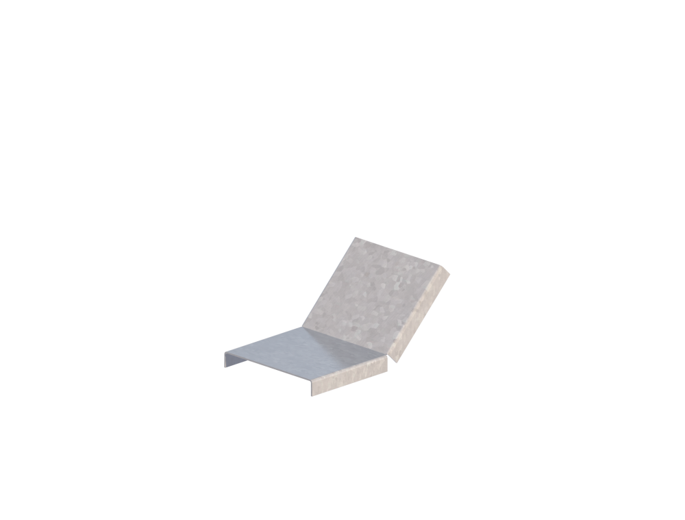 Крышка лотка монтажного углового 45 вверх ЛР45В.100.15.169.1,2.4