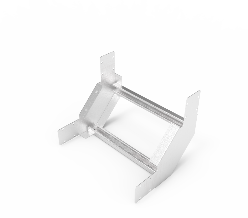 Кабельрост угловой  с R=100 мм 90 вверх РУ190В.400.100.100.1,5.2