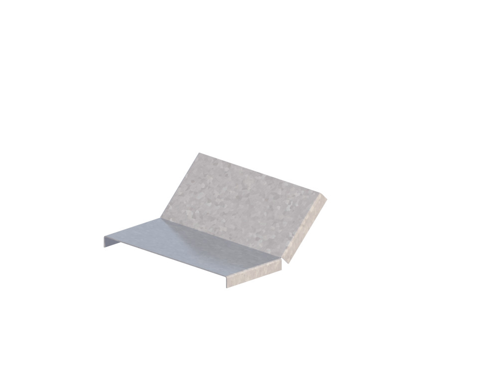 Крышка лотка монтажного углового 45 вверх ЛР45В.200.15.169.1,2.4