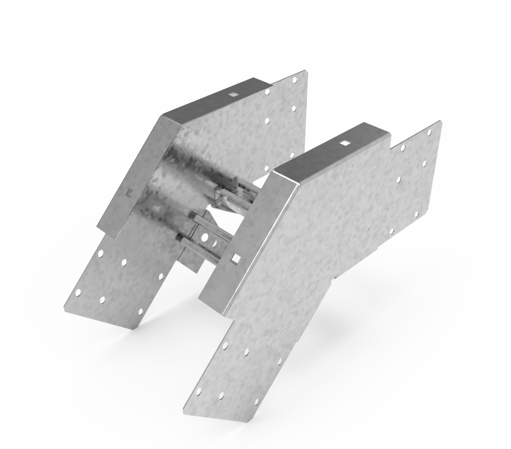 Кабельрост угловой  с R=100 мм 45 вниз РУ145Н.200.150.100.3.1