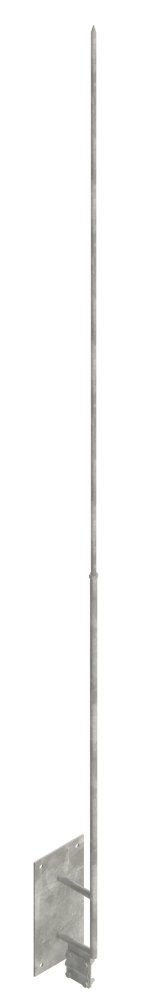 Мачта шпиль на дымоход шириной  100 мм, высотой 150 мм, длиной 3000 мм, толщиной (диаметром) 16 мм с горячеоцинкованным покрытием ЗМШД.100.150.3000.16.1