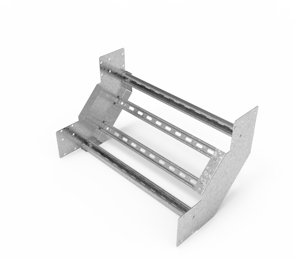 Кабельрост угловой  с R=100 мм 90 вверх РУ190В.600.150.100.3.1