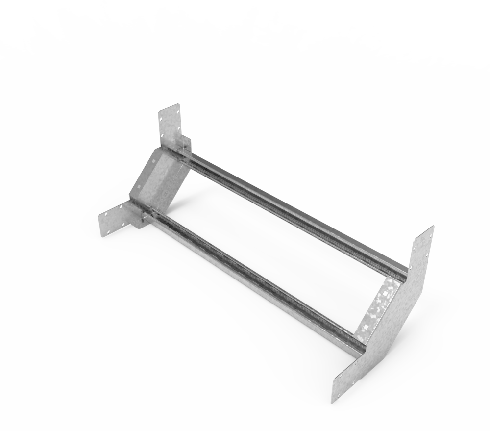 Кабельрост угловой  с R=100 мм 90 вверх РУ190В.800.100.100.1,5.1