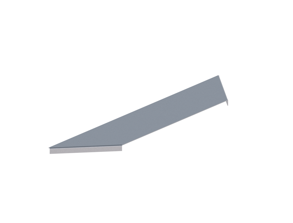 Крышка лотка монтажного углового ответвительного ЛРО.600.15.653.1.1