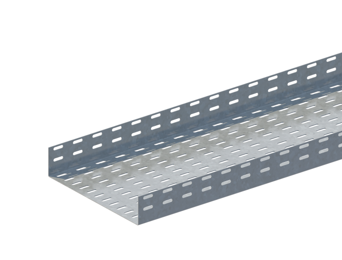 Лоток прямой перфорированный ЛМс-П 300х50-0,7ц УТ2,5 (L=2000  мм)