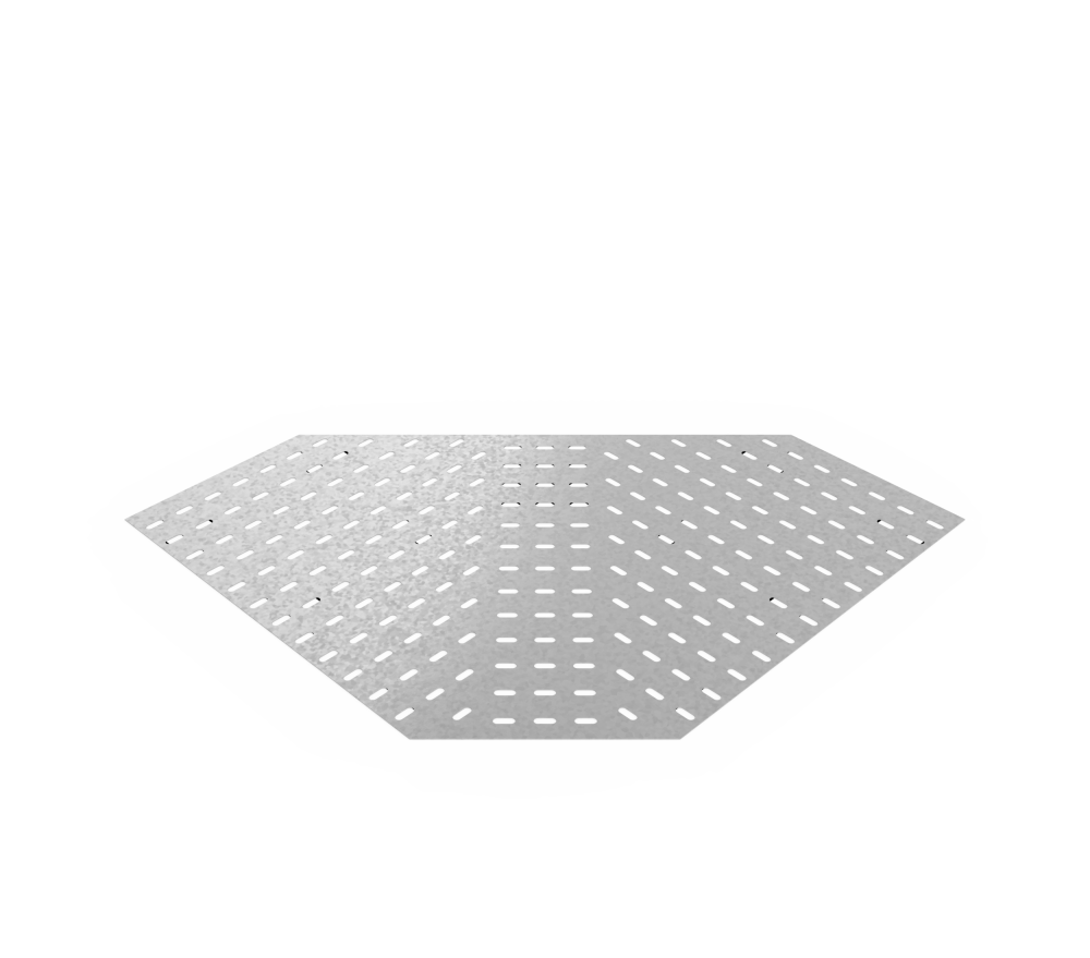 Дно кабельроста углового с R=100 мм 90 горизонтальный РД190Г.800.0.100.3.1