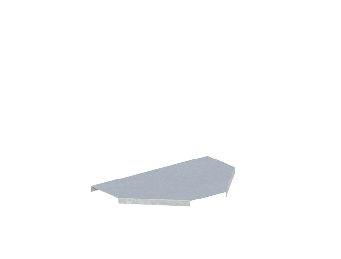 Крышка лотка монтажного углового тройникового горизонтального ЛРТГ.100.10.353.0,8.6