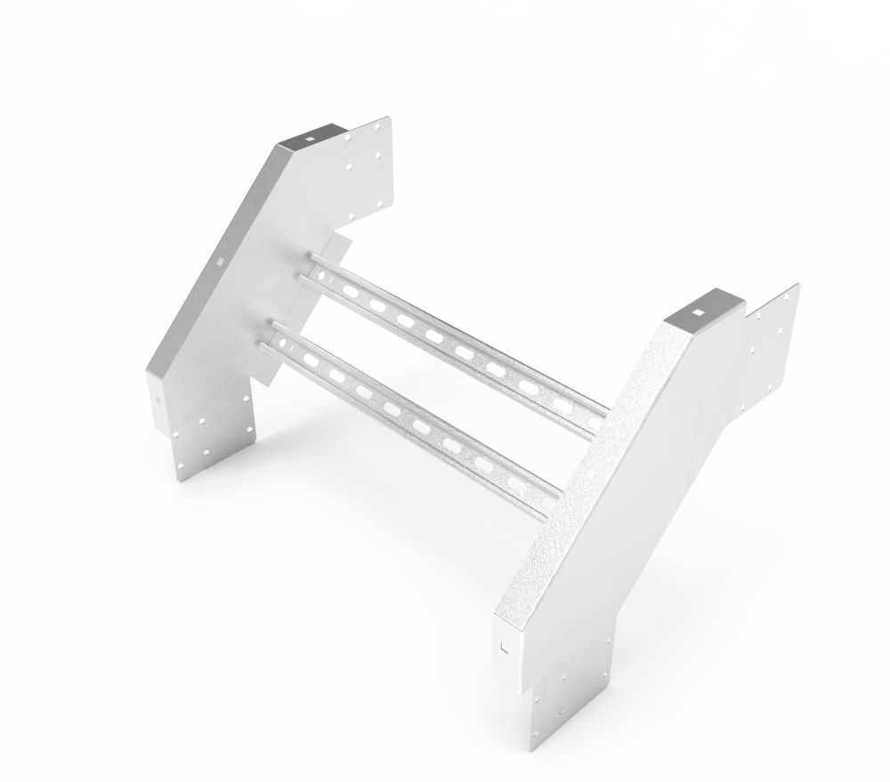 Кабельрост угловой  с R=100 мм 90 вниз РУ190Н.600.150.100.1,5.2