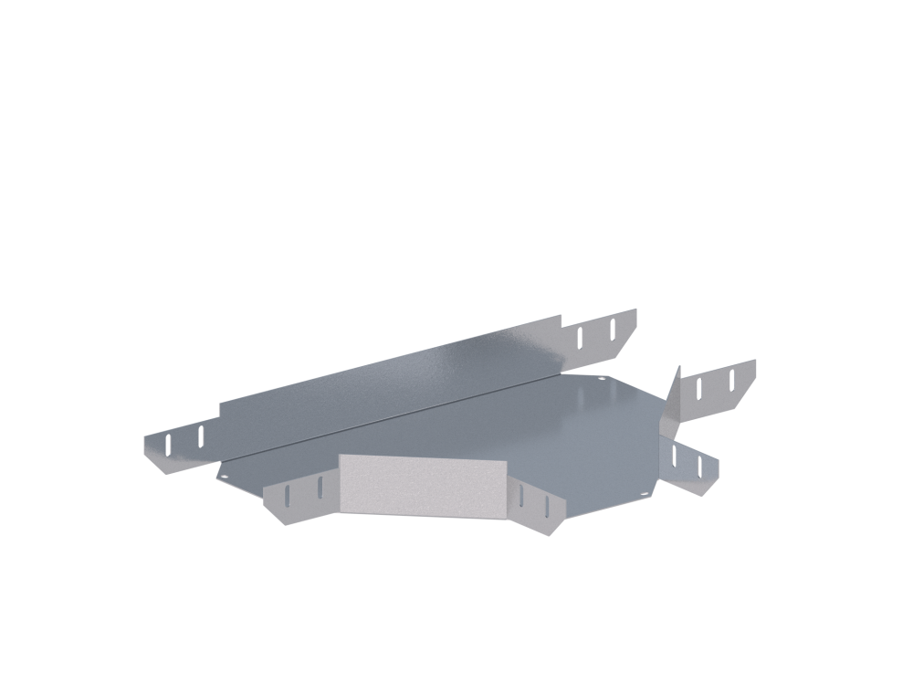 Лоток монтажный угловой тройниковый горизонтальный ЛУТГ.200.200.653.2.1