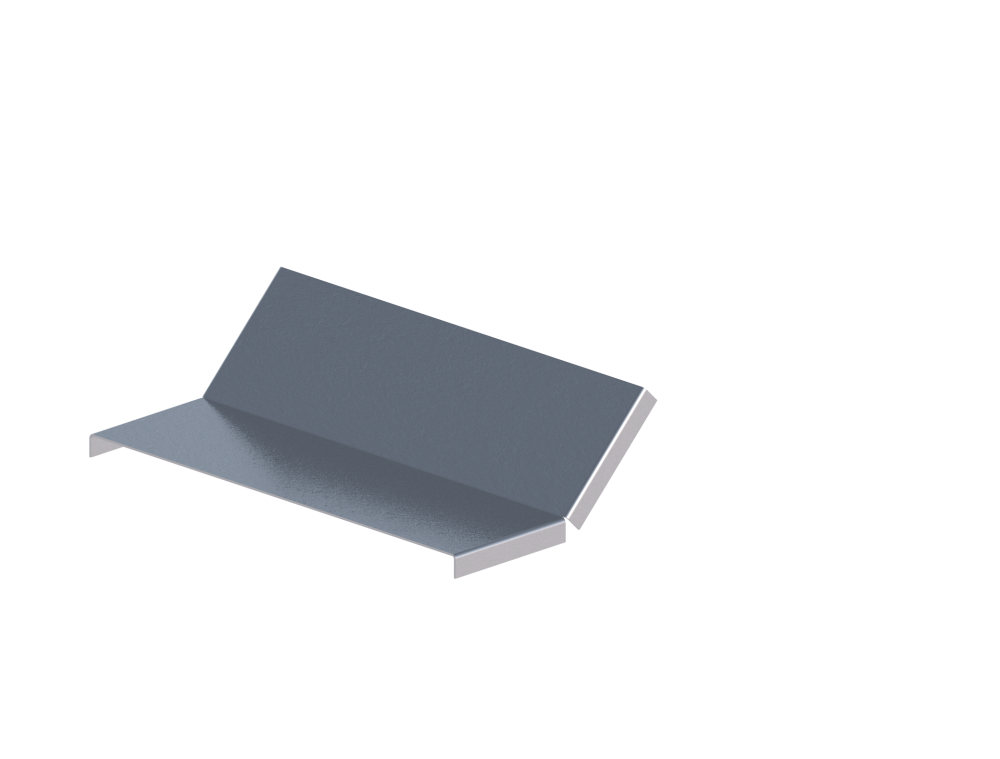 Крышка лотка монтажного углового 45 вверх ЛР45В.300.15.169.1,2.1