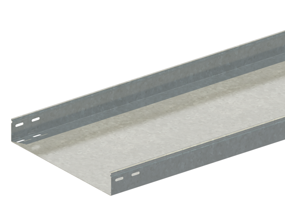 Лоток монтажный прямой неперфорированный замковый ЛПНЗ.500.80.3000.1,2.6