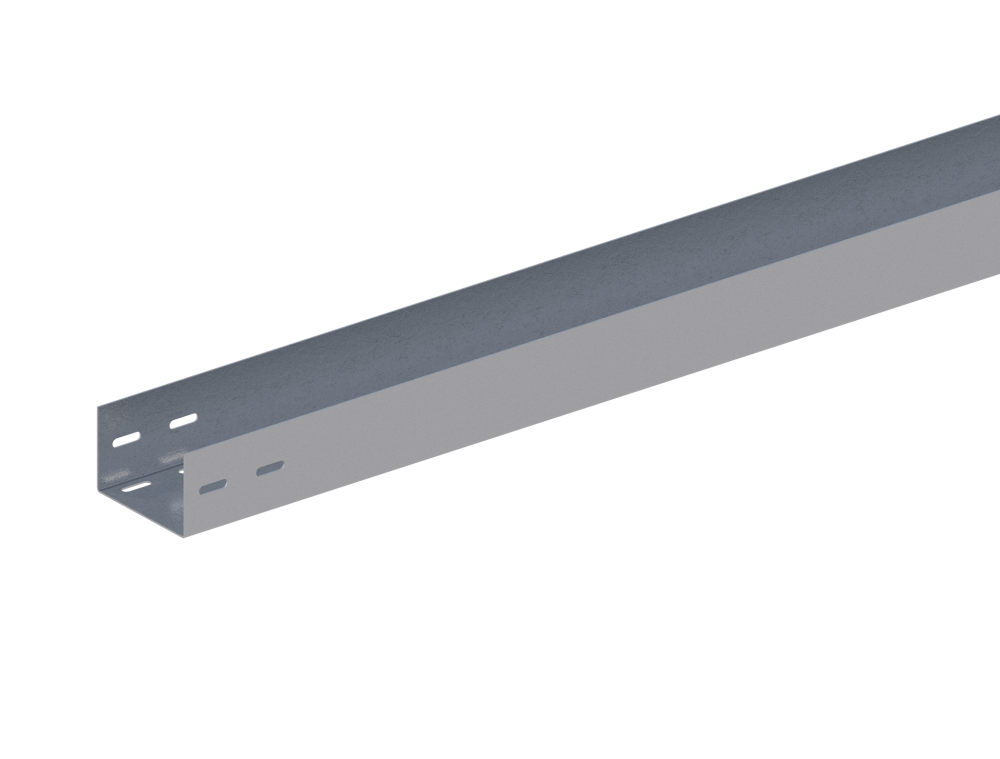 Лоток монтажный прямой неперфорированный ЛПН.100.100.2000.2.1