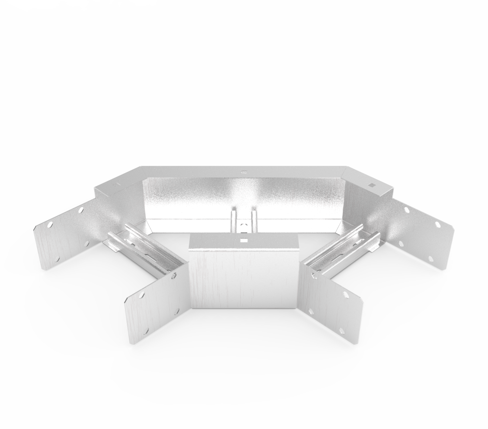 Кабельрост угловой  с R=100 мм 90 горизонтальный РУ190Г.200.100.100.1,5.2