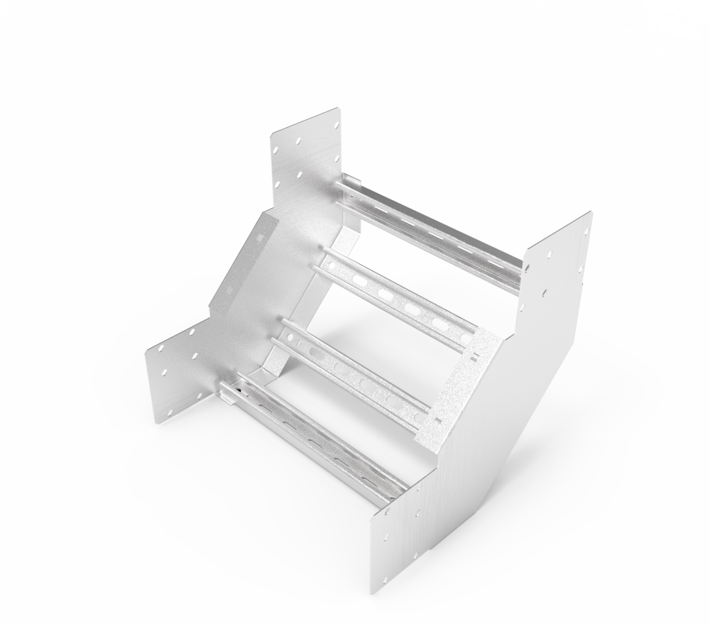 Кабельрост угловой  с R=100 мм 90 вверх РУ190В.500.150.100.1,5.2