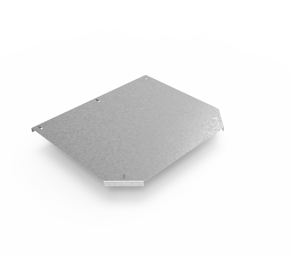 Крышка кабельроста углового с R=100 мм тройниковый горизонтальный РК1ТГ.400.20.100.3.1