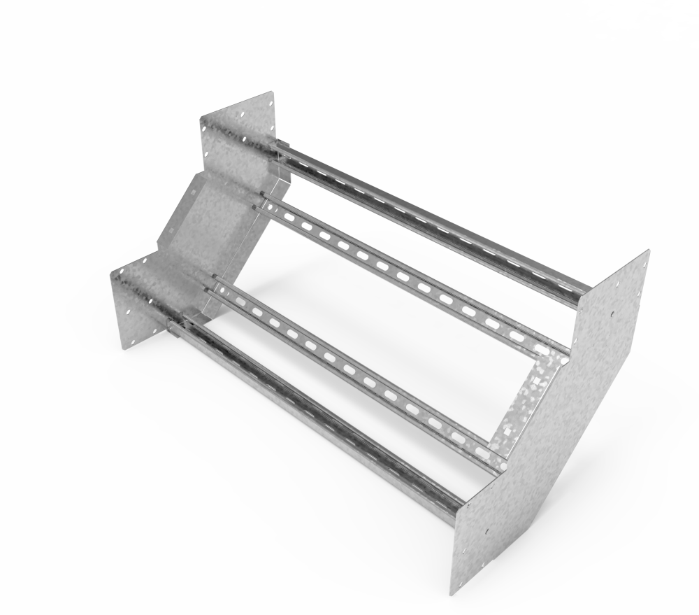 Кабельрост угловой  с R=100 мм 90 вверх РУ190В.900.200.100.2.1