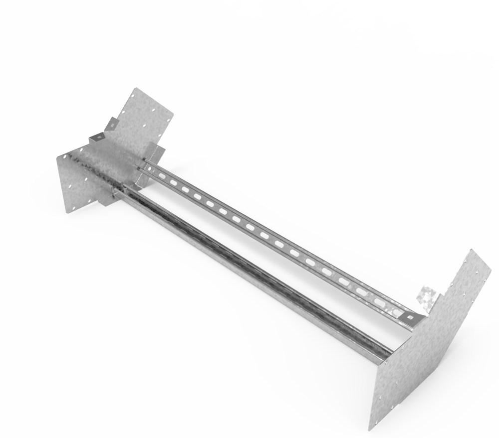 Кабельрост угловой  с R=100 мм 45 вверх РУ145В.1000.200.100.1,5.1