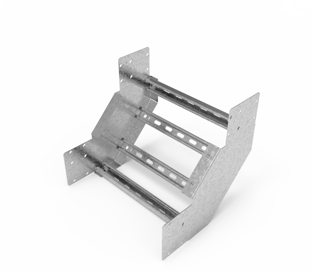 Кабельрост угловой  с R=100 мм 90 вверх РУ190В.400.150.100.3.1