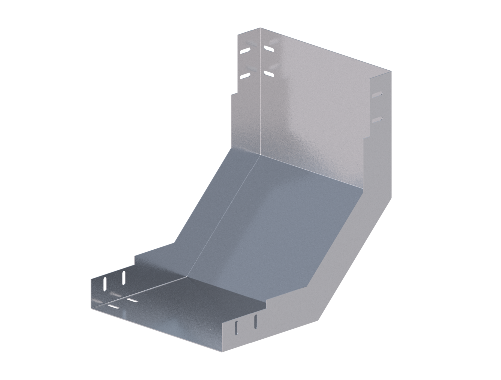 Лоток монтажный угловой 90 вверх ЛУ90В.300.200.524.2.1