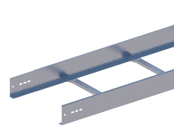 Лоток прямой НЛ50-П2,87ц УТ1,5 (h=100 мм, s=1,2 мм)