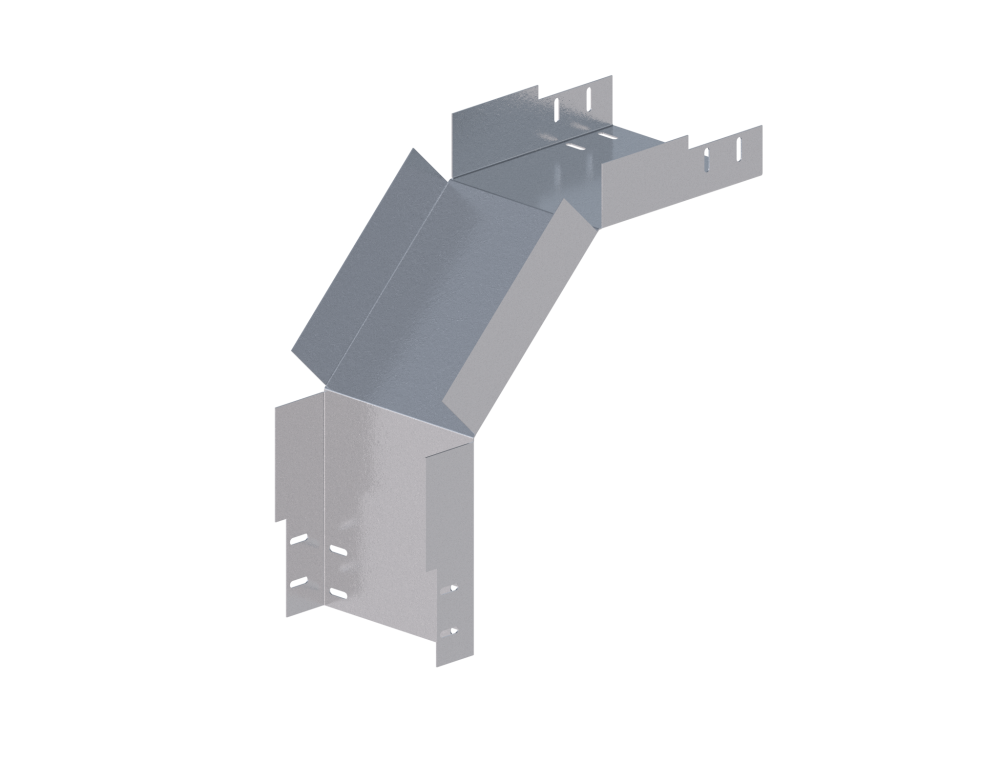 Лоток монтажный угловой 90 вниз ЛУ90Н.300.80.454.2.4