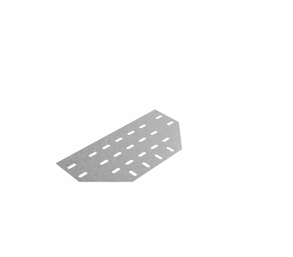 Дно кабельроста углового с R=100 мм тройниковый горизонтальный РД1ТГ.300.0.100.3.1