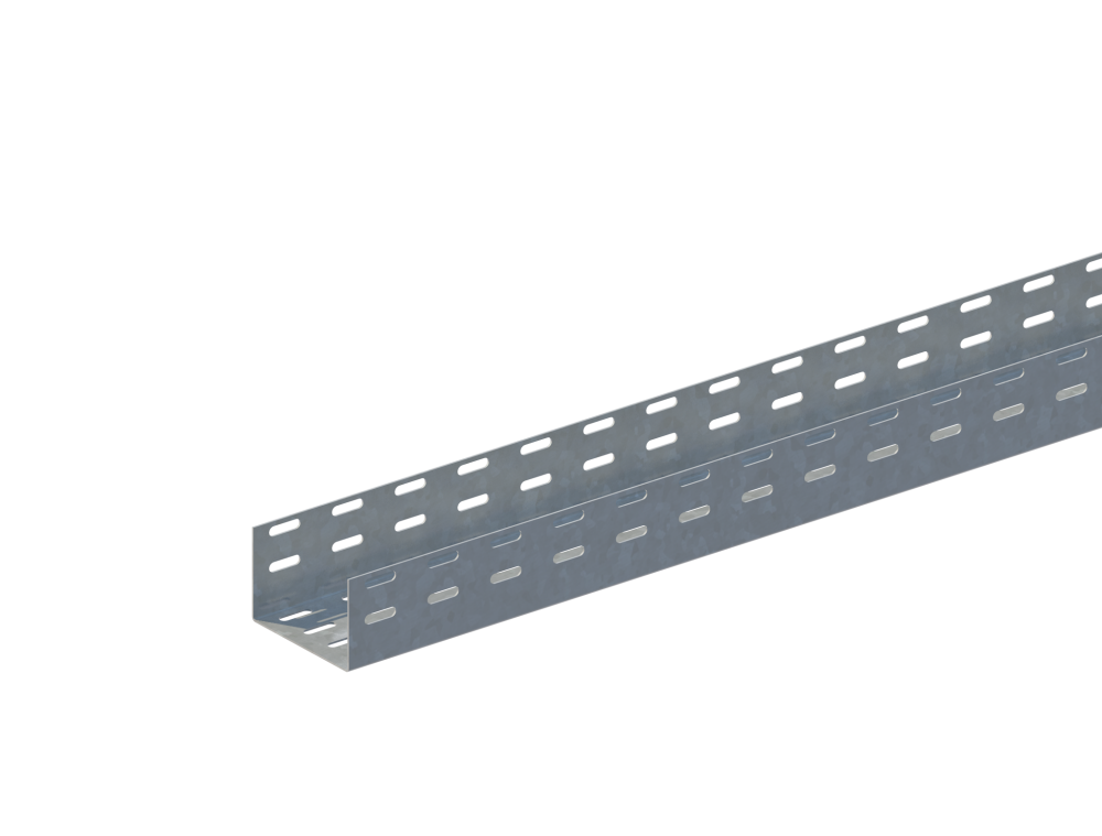 Лоток монтажный прямой перфорированный ЛПП.100.100.2000.1.4