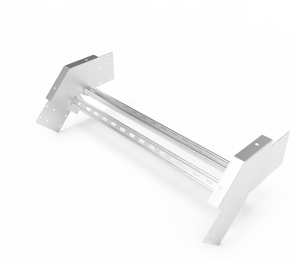 Кабельрост угловой  с R=100 мм 45 вниз РУ145Н.800.150.100.2.2