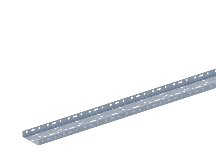 Лоток прямой НЛ10-П1,87 М1 AISI 304 (h=24мм, s=1,2мм)