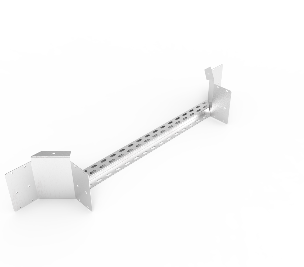 Кабельрост угловой  с R=100 мм ответвительный горизонтальный РУ1ОГ.900.200.100.2.2