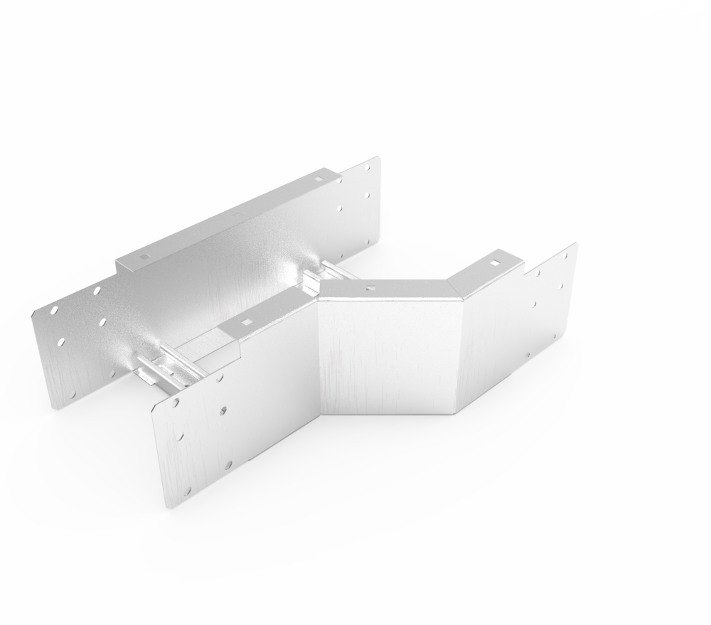 Кабельрост угловой  с R=100 мм редукторный левый  РУ1РЛ.200.150.100.2.2
