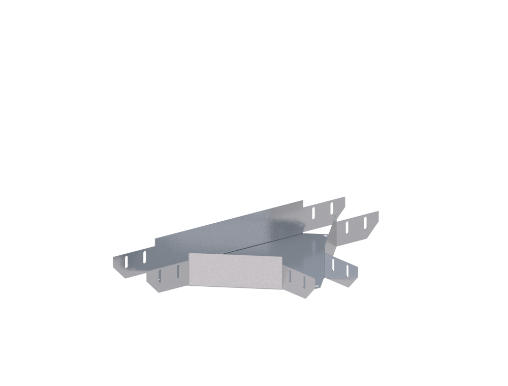 Лоток монтажный угловой тройниковый горизонтальный ЛУТГ.100.65.553.2.1