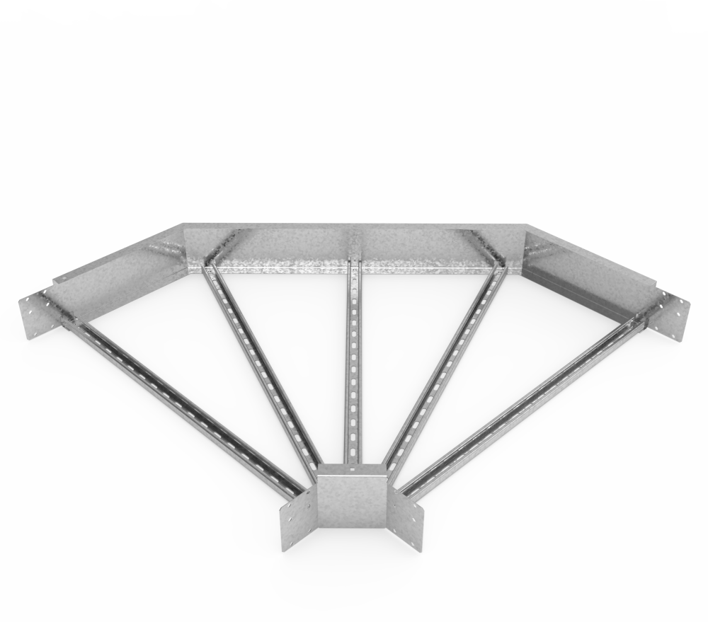 Кабельрост угловой  с R=100 мм 90 горизонтальный РУ190Г.1000.150.100.2.1