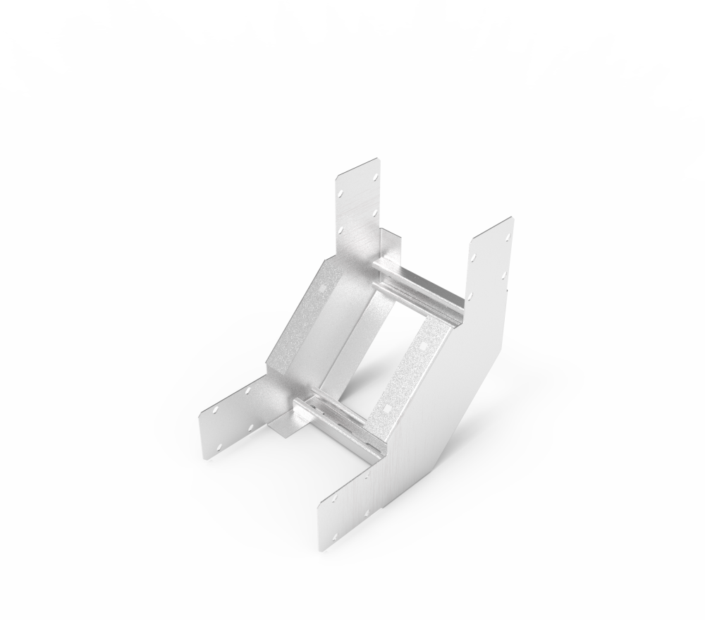 Кабельрост угловой  с R=100 мм 90 вверх РУ190В.300.100.100.2.2