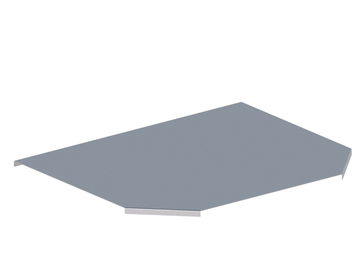 Крышка лотка монтажного углового тройникового горизонтального ЛРТГ.400.15.653.1,5.1