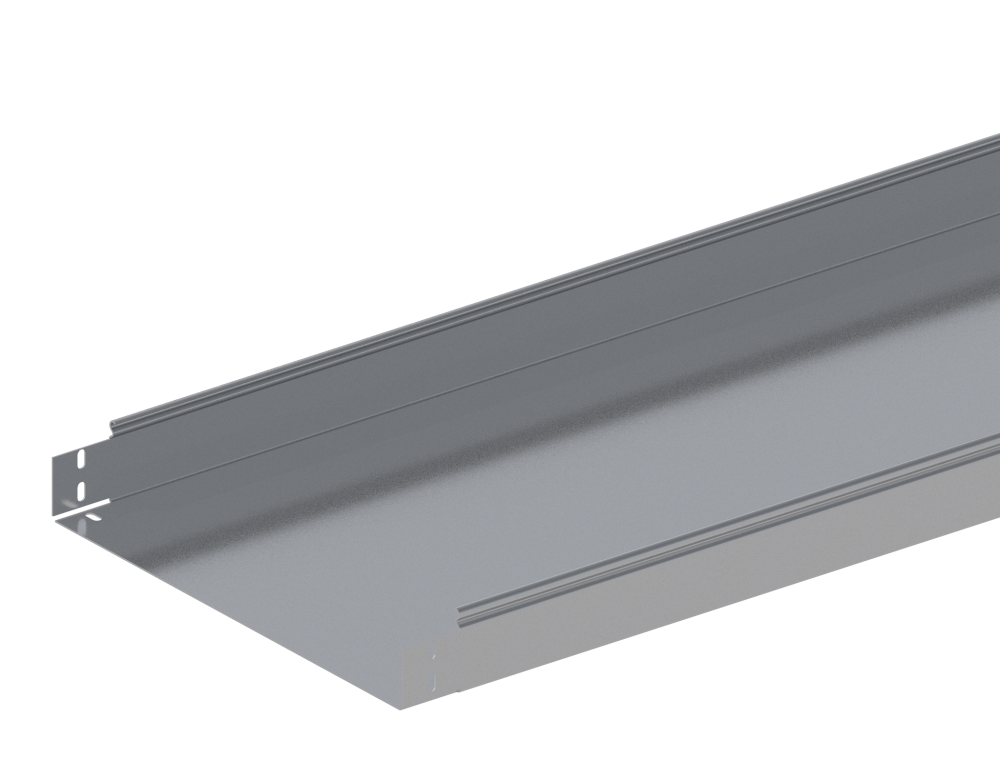 Лоток монтажный прямой неперфорированный монтаж без соединителей ЛПНМ.600.65.2000.1.1