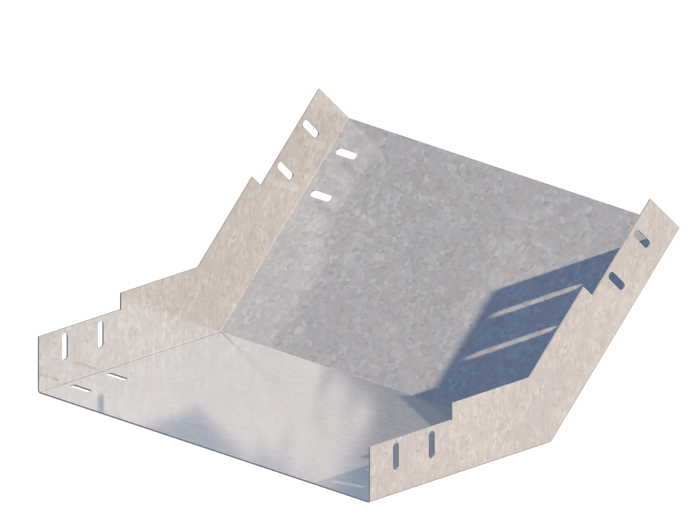 Лоток монтажный угловой 45 вверх ЛУ45В.400.150.438.1,5.4