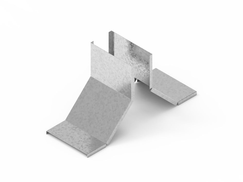 Крышка лотка монтажного углового тройникового вверх ЛРТВ.50.10.472.1.1