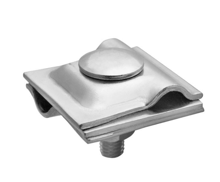 Соединитель универсальный  М8, средний плоский шириной  40 мм, высотой 30 мм, длиной 40 мм, толщиной (диаметром) 8 мм с термодиффузионным покрытием ЗСУ3.40.30.40.8.9