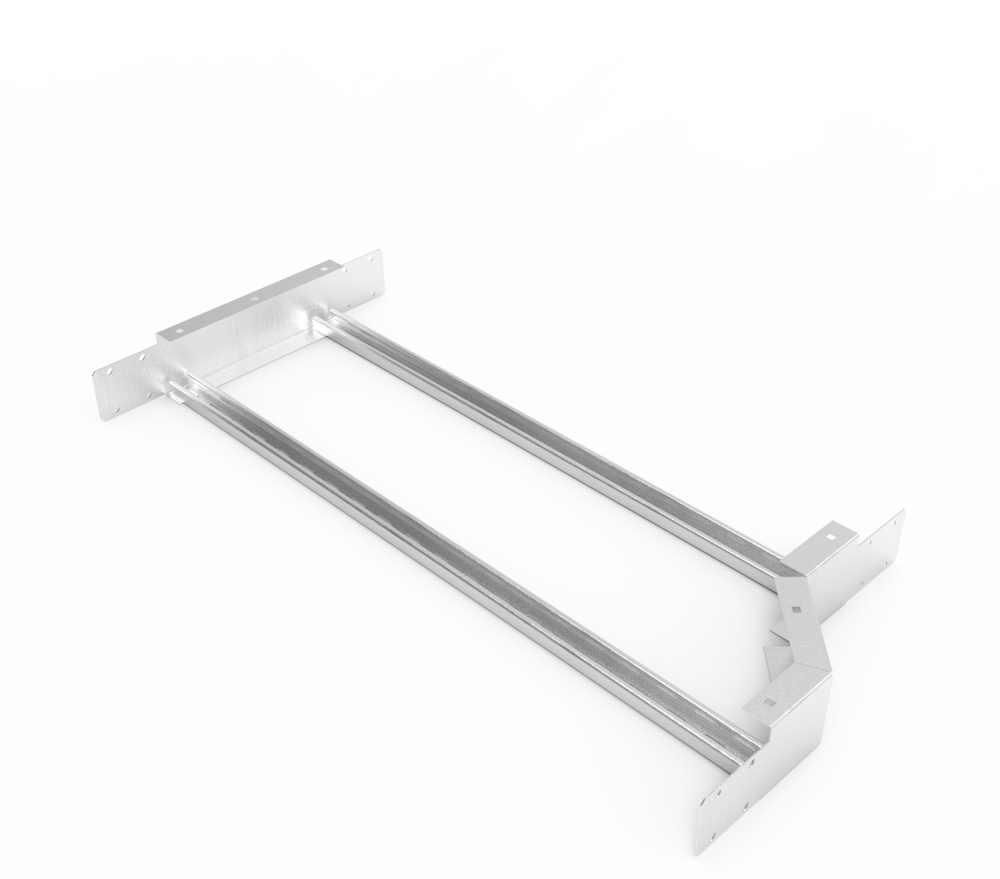 Кабельрост угловой  с R=100 мм редукторный правый РУ1РП.900.100.100.2.2