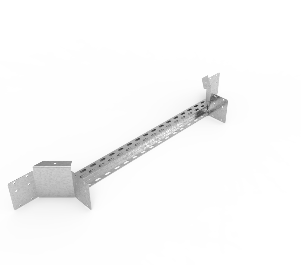 Кабельрост угловой  с R=100 мм ответвительный горизонтальный РУ1ОГ.900.150.100.1,5.1