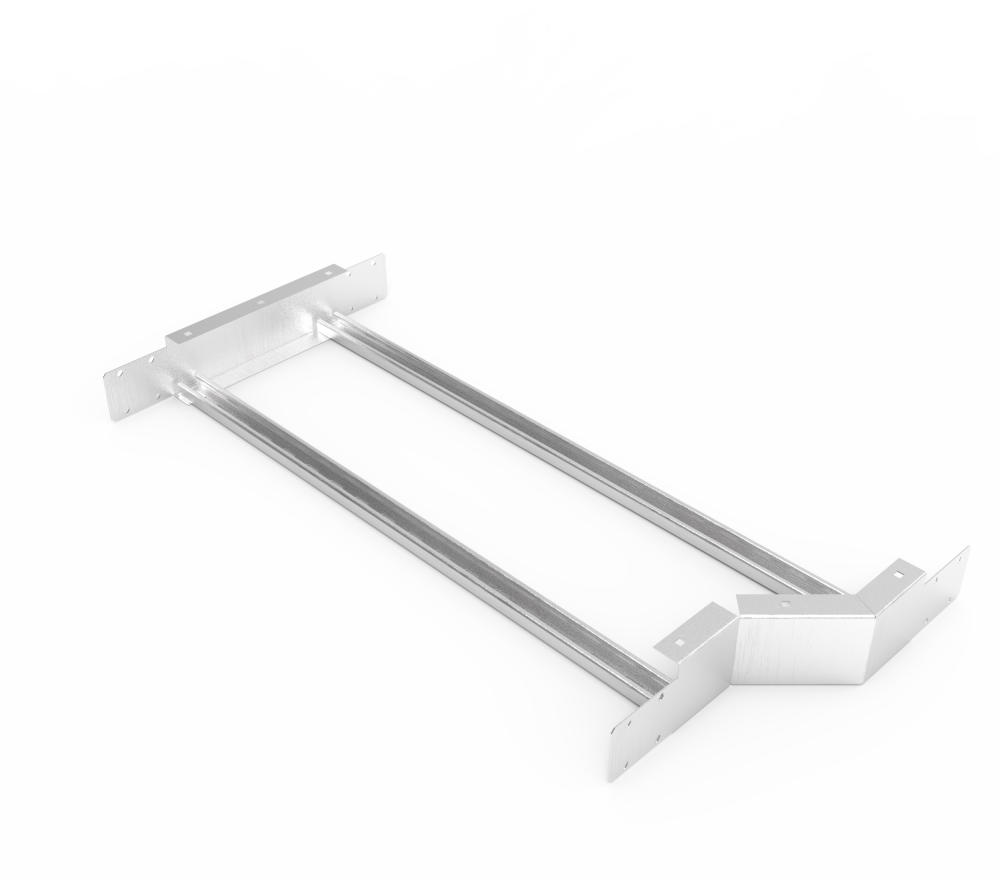 Кабельрост угловой  с R=100 мм редукторный левый  РУ1РЛ.900.100.100.1,5.2