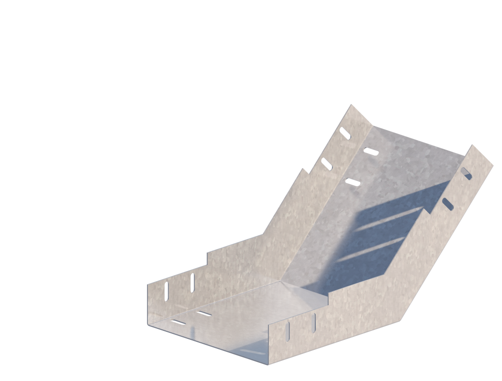 Лоток монтажный угловой 45 вверх ЛУ45В.200.150.438.1.6