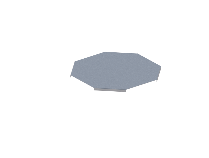 Крышка лотка монтажного углового крестообразного ЛРК.200.15.453.1.1