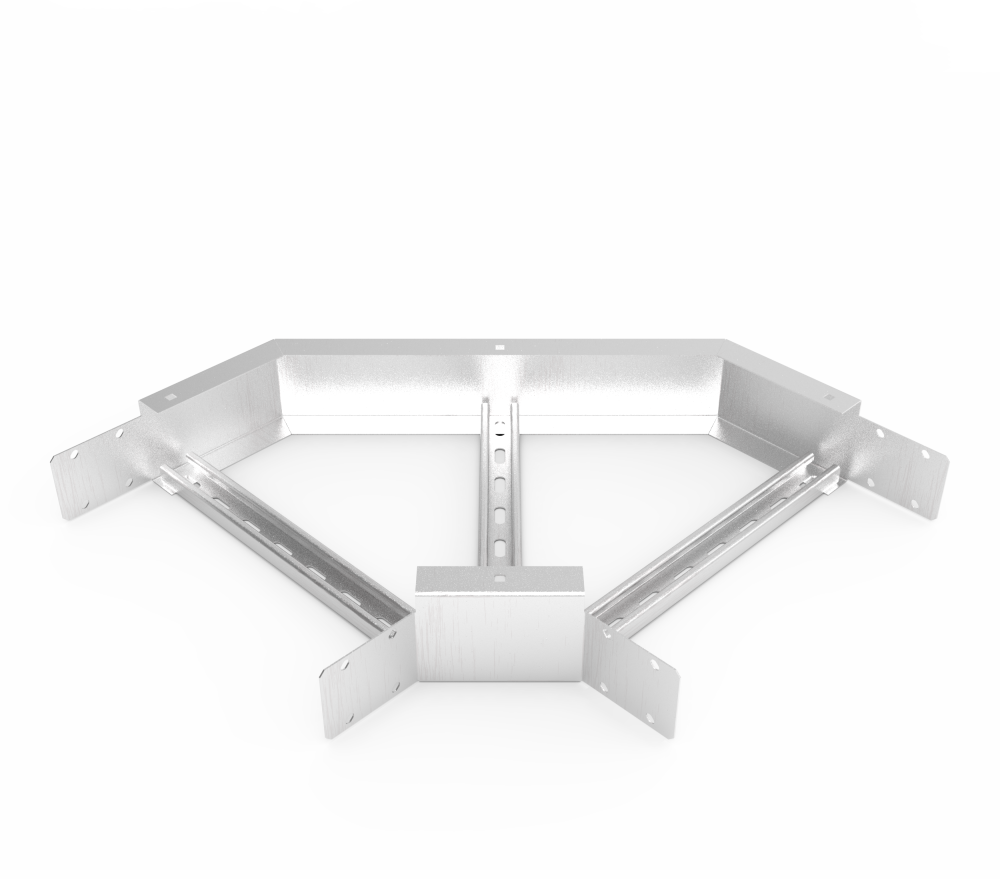Кабельрост угловой  с R=100 мм 90 горизонтальный РУ190Г.400.100.100.1,5.2
