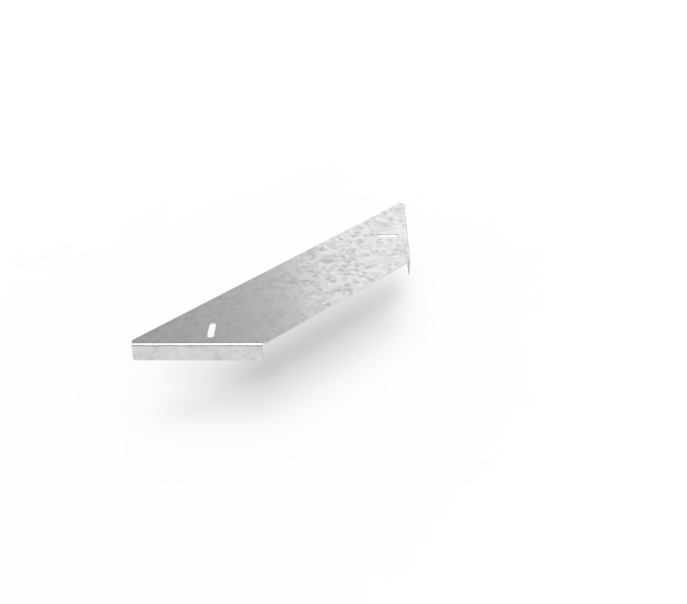 Крышка кабельроста углового с R=100 мм ответвительный горизонтальный РК1ОГ.300.20.100.2,5.1