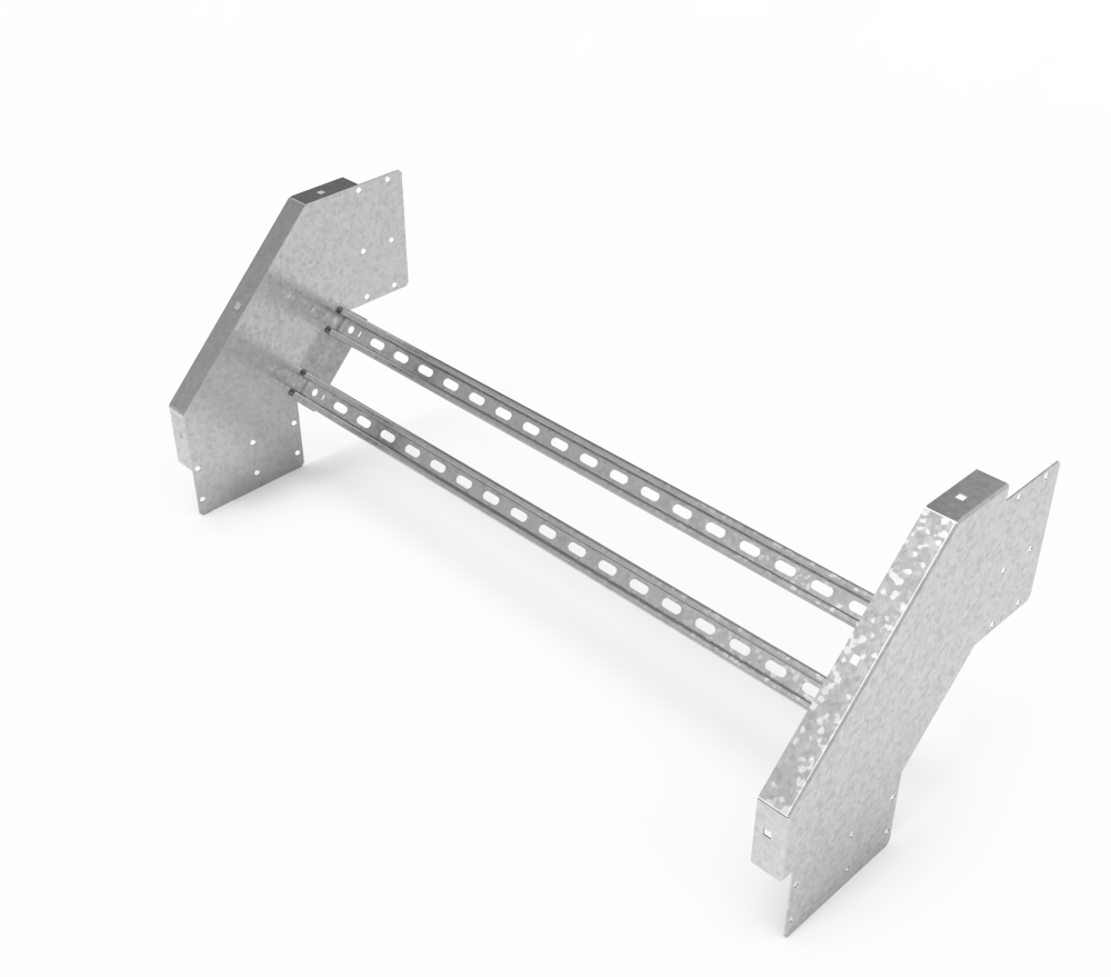 Кабельрост угловой  с R=100 мм 90 вниз РУ190Н.1000.200.100.1,5.1