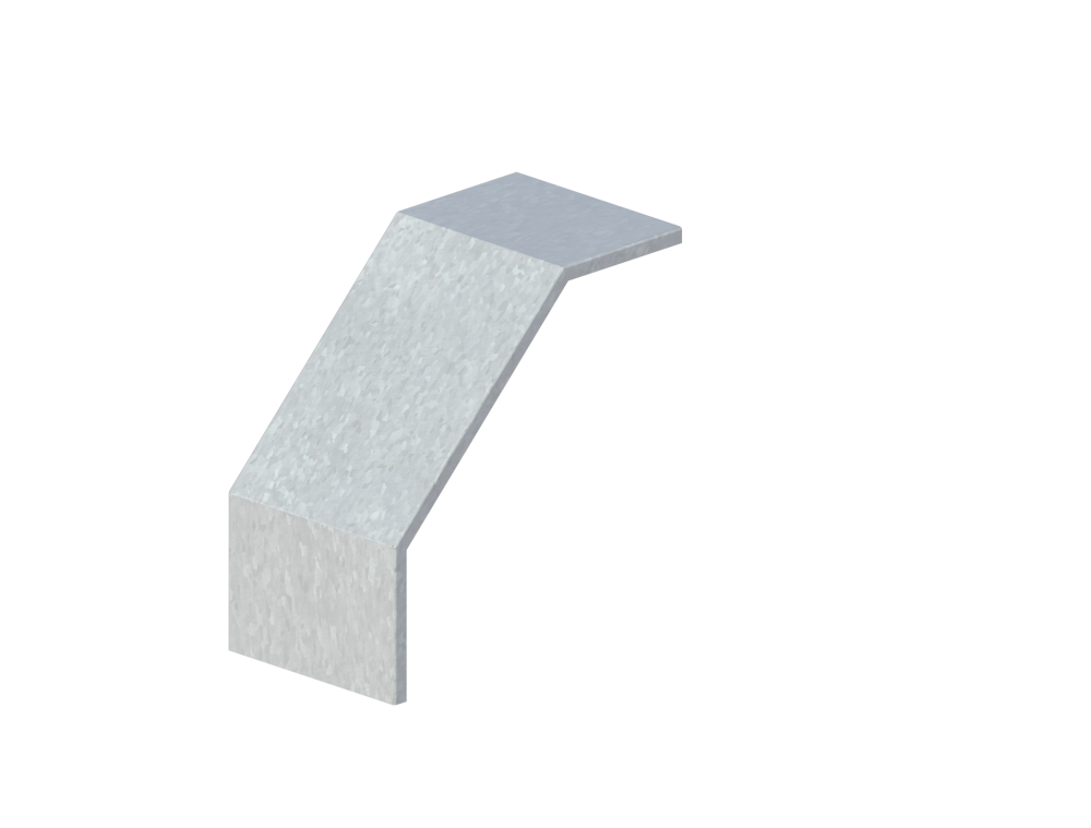 Крышка лотка монтажного углового 90 вниз  ЛР90Н.200.10.356.0,7.4