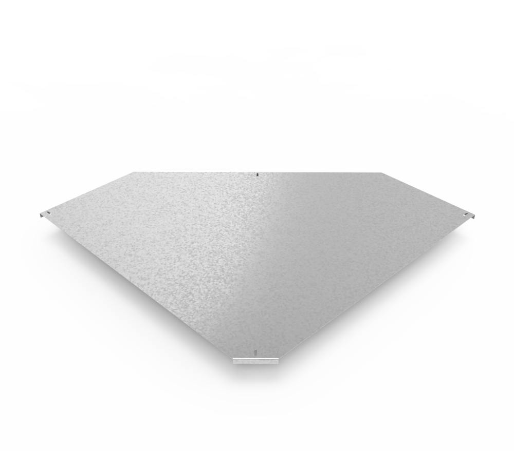 Крышка кабельроста углового с R=100 мм 90 горизонтальный РК190Г.1000.20.100.2.1